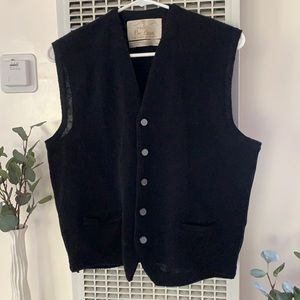 Australian wool black sweater vest